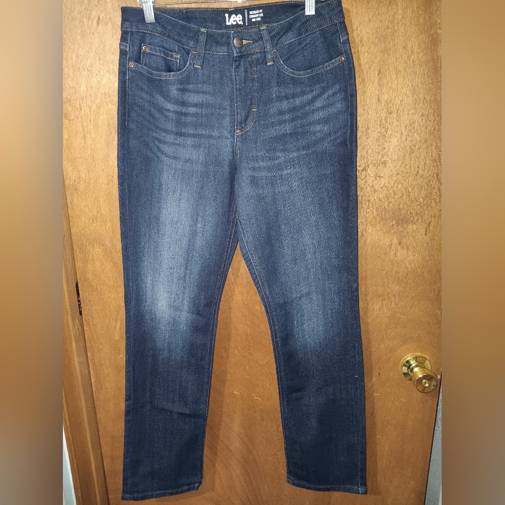 Lee Women's Dark Blue Straight Leg Jeans